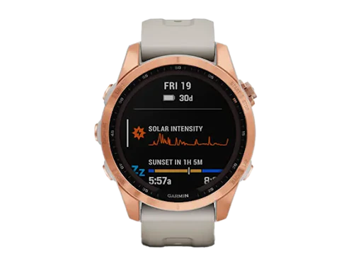 Zegarek Garmin Fenix 7S Solar Różowo-Złoty