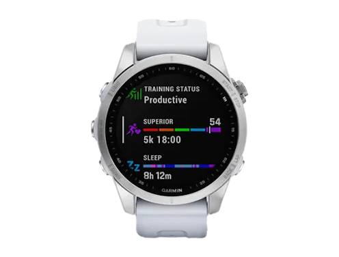 Zegarek Garmin Fenix 7S Srebrno-biały
