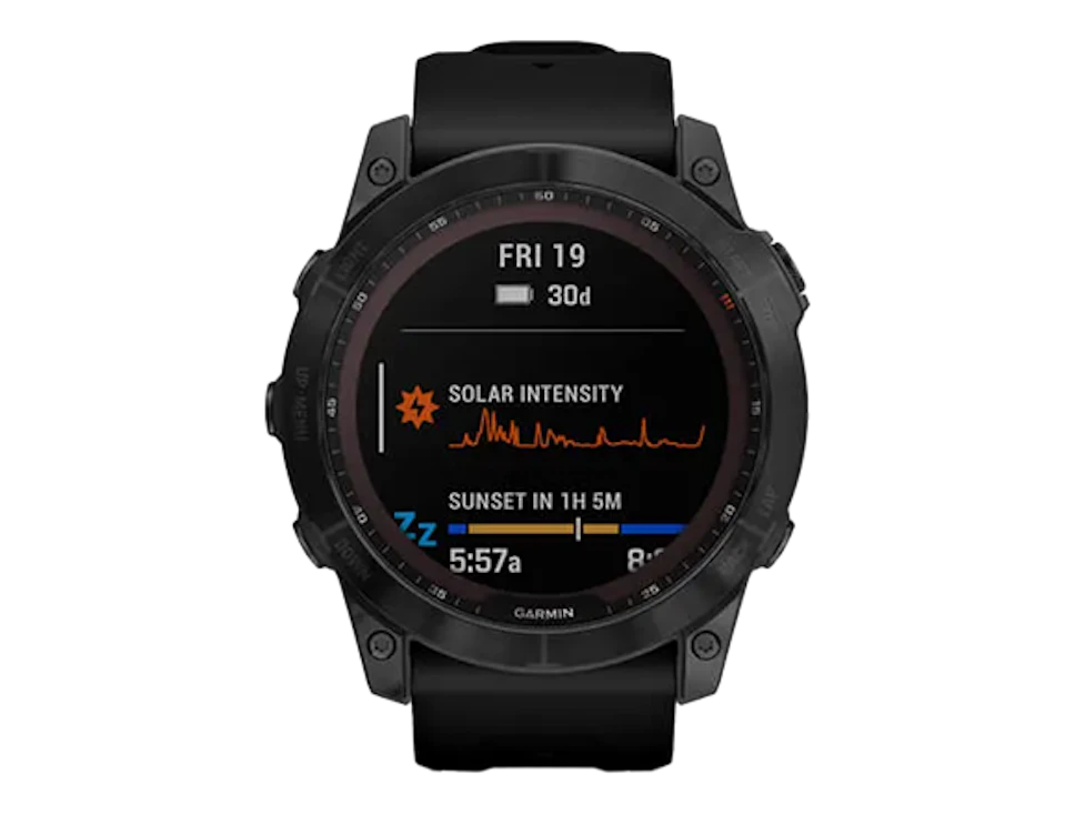 Zegarek Garmin fenix 7X – Sapphire Solar Edition Czarny Tytan