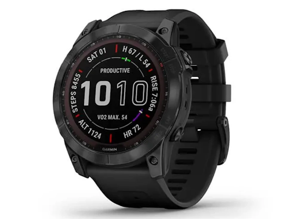 Zegarek Garmin fenix 7X – Sapphire Solar Edition Czarny Tytan