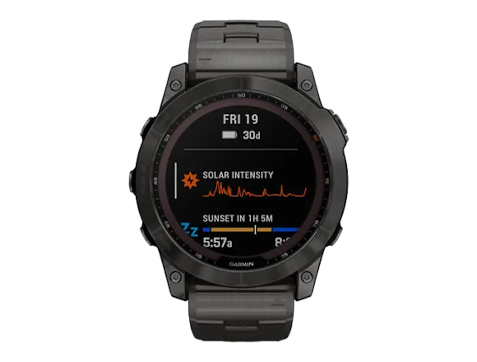 Zegarek Garmin Fenix 7X Sapphire Solar Tytanowy-Szary