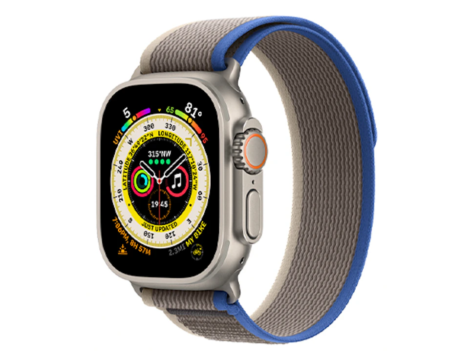 Smartwatch Apple Watch Ultra Opaska Trail Niebiesko-Szara