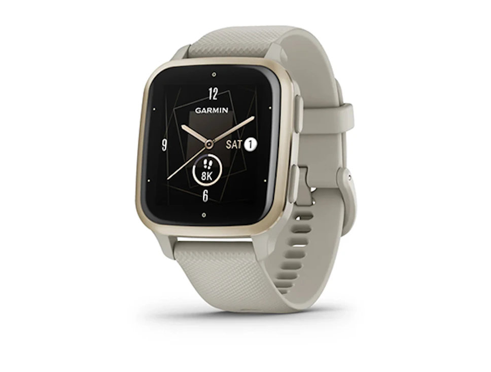 Zegarek Garmin Venu Sq 2 Music kremowo-złoty