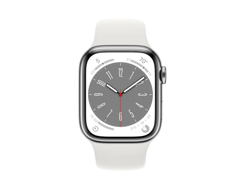Smartwatch Apple Watch 8 45mm Silver GPS + Cellular Stalowy
